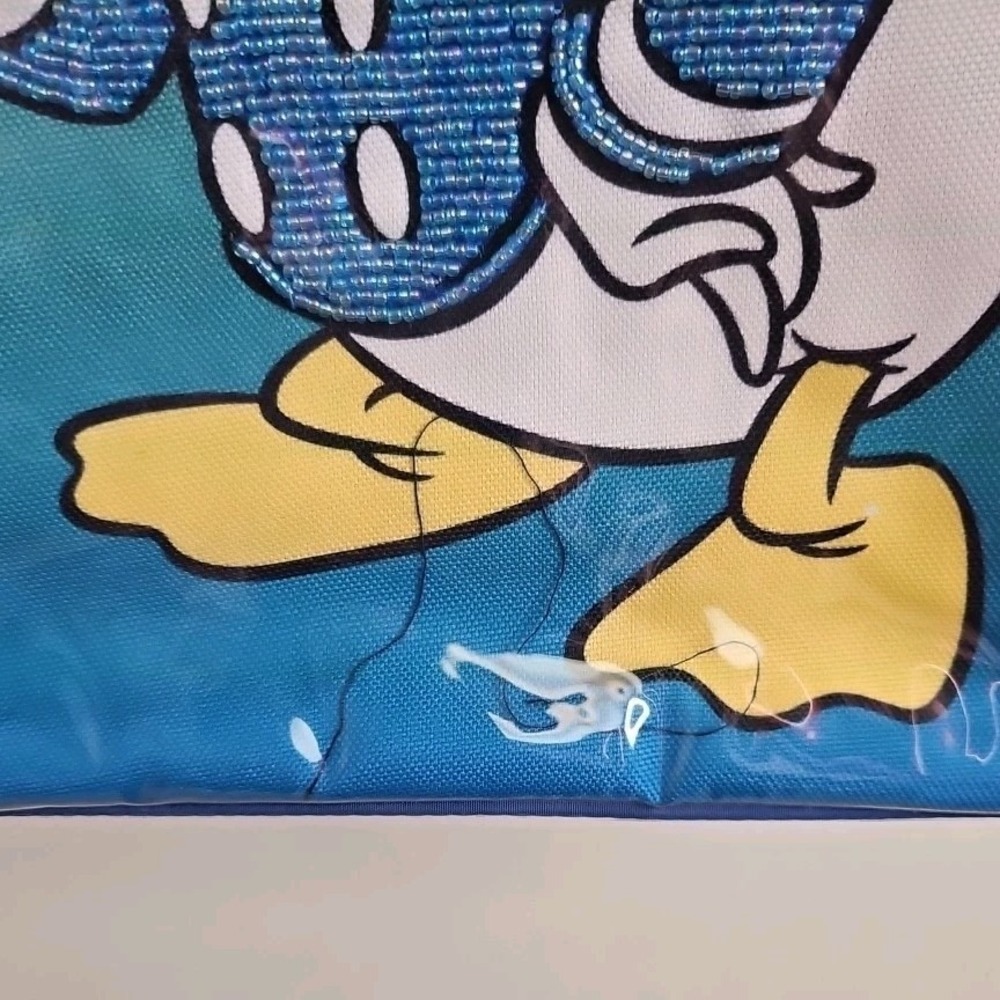 Disney Parks Donald Duck Canvas Tote Bag Purse 12x11x4 NWT'S - Picture 4 of 11